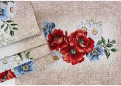Gobeliinikankainen pöytäliina Fleur 36x100 cm