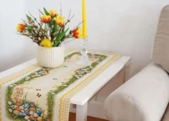Gobeliinikankainen pöytäliina Pascha 37x100 cm