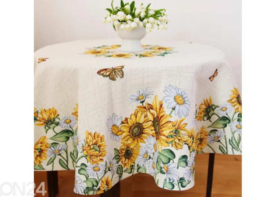 Gobeliinikankainen pöytäliina Mirasol Ø 138 cm