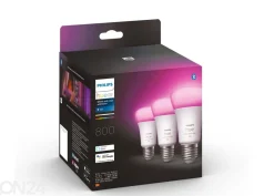 Hue White and Color ambiance sähkölamput 6,5 W E27 A60, 3 kpl