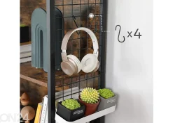 Hyllykkö 74 cm, ruskea/musta