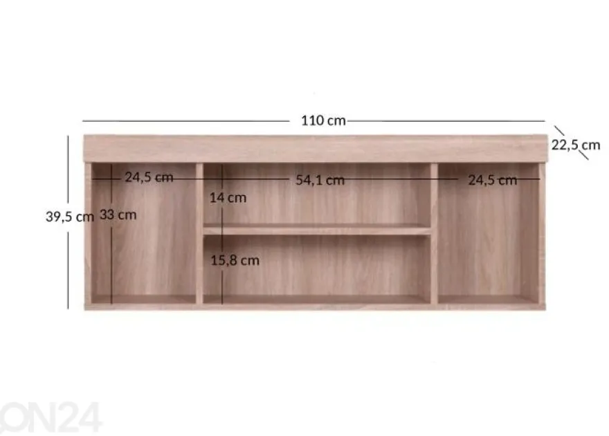 Hyllykkö Damis 110 cm