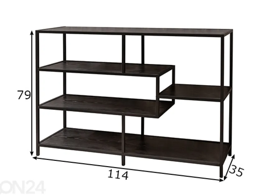 Hyllykkö Slim Line 114 cm