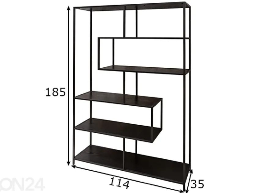 Hyllykkö Slim Line 114 cm