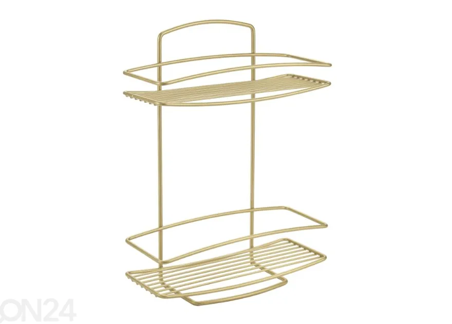 Hylly Onda 2x, 26x11x35 cm, messinki