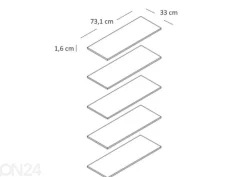 Hyllyt Brandson, 5 kpl