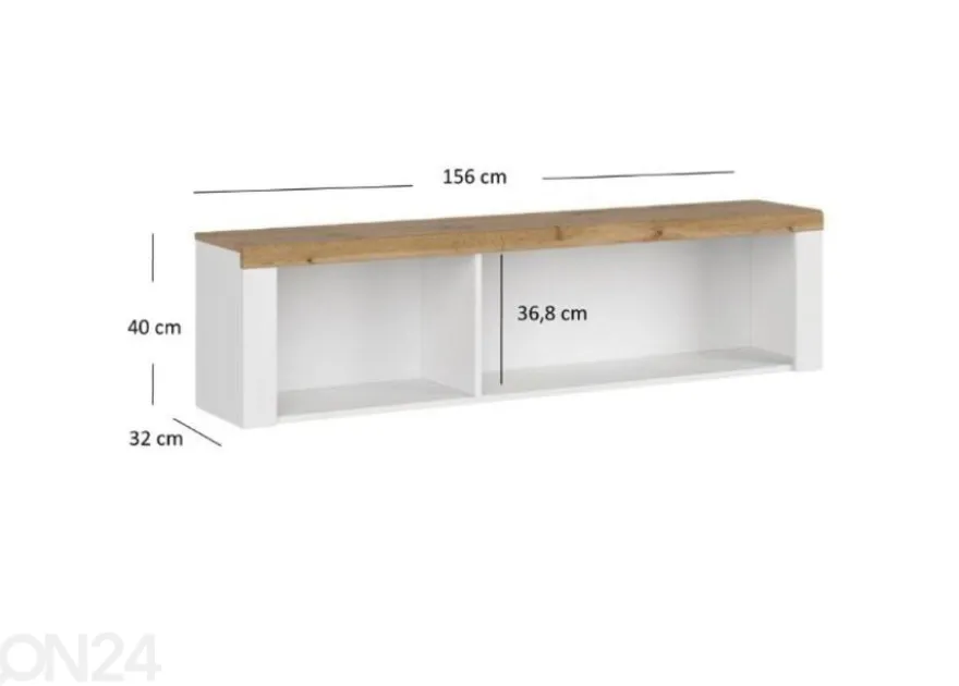 Hylly Vigo 156 cm