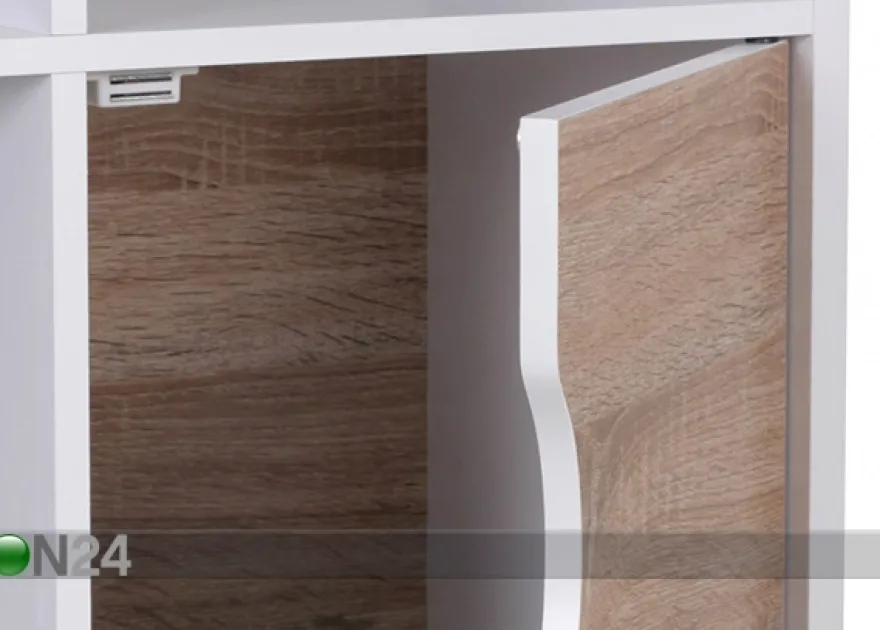 Hylly 60x120 cm, valkoinen/sonoma tammi