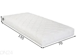 Hypnos beebilux 70x155x8 cm, bambuviskoosi