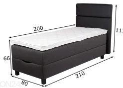 Hypnos sänky vuodevaatelaatikolla Athena 80x200 cm + pneumo mekanismi