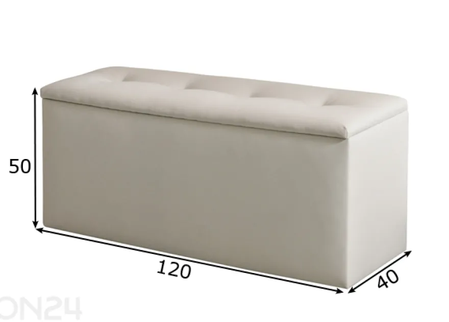 Hypnos Vuodevaatelaatikko 120x40 cm