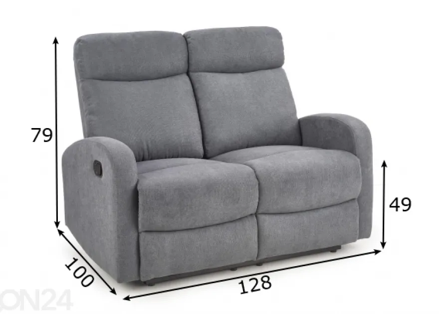 2-istuttava sohva recliner