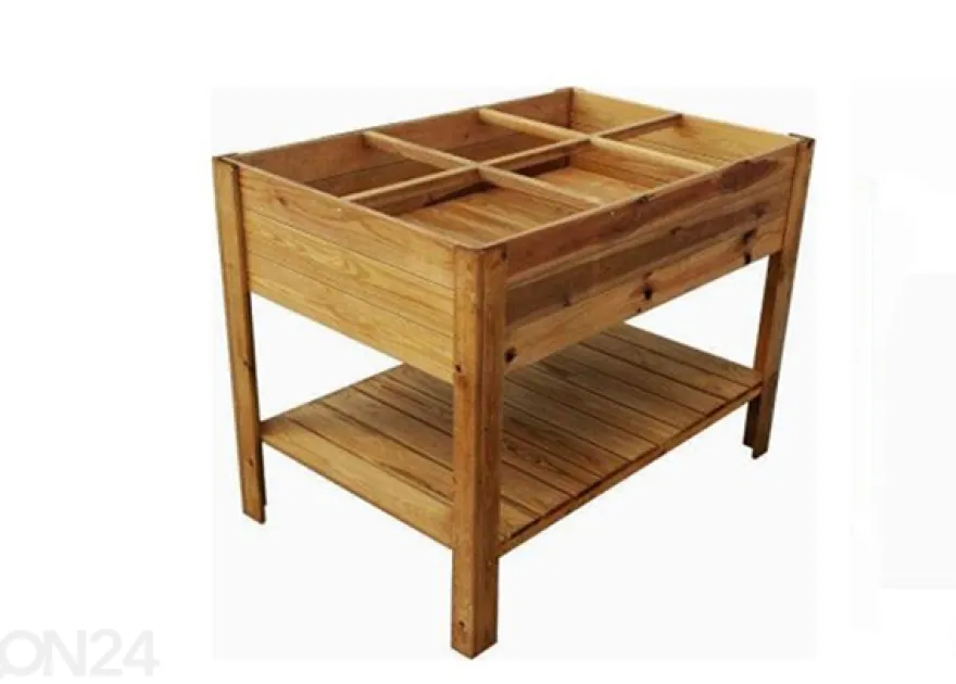 Istutuslaatikko jaloilla80x120 cm 6 lokeroa