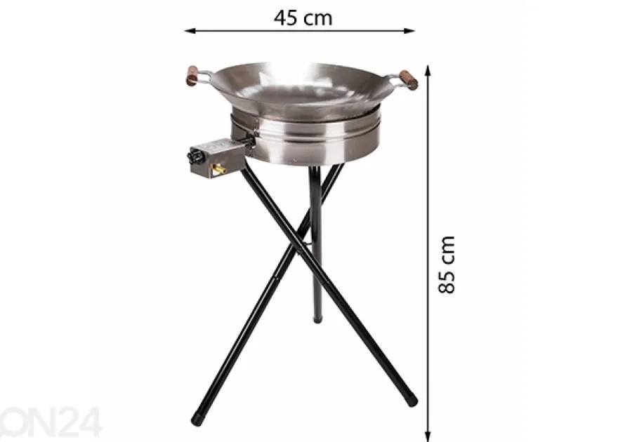 Jalat PRO-460/450 paistopannuun tai 30 cm kaasupolttimelle