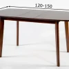 Jatkettava ruokapöytä Bari 80x120-150 cm, vaalea wenge