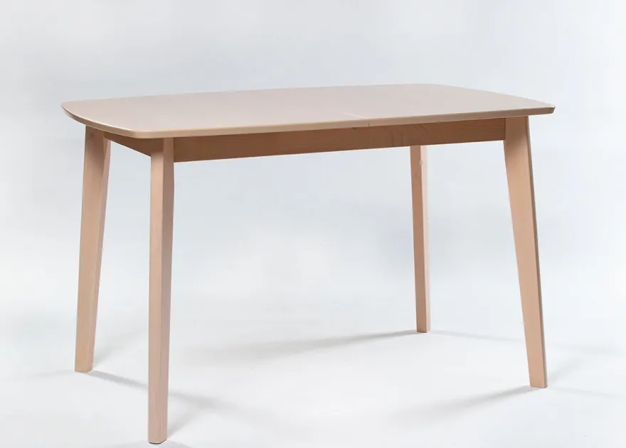 Jatkettava ruokapöytä Bari 80x120-150 cm, valkoinen pyökki