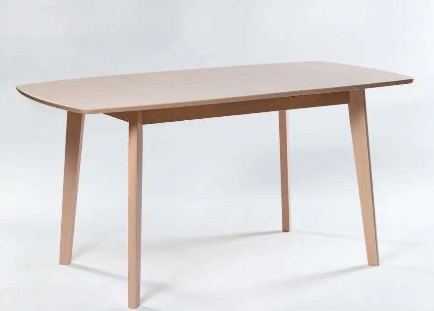 Jatkettava ruokapöytä Bari 80x120-150 cm, valkoinen pyökki