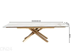 Jatkettava ruokapöytä Ferndale 98x180/230/280 cm