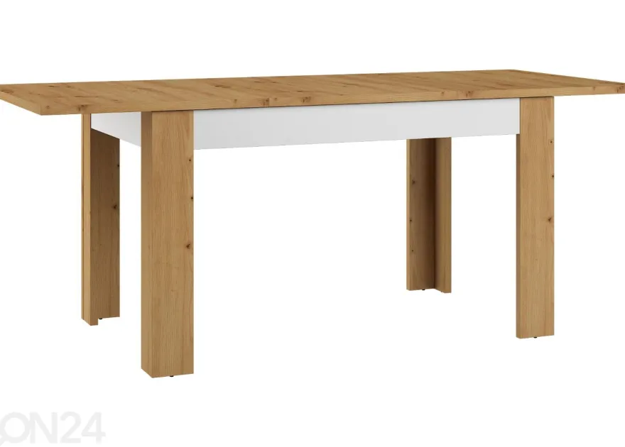 Jatkettava ruokapöytä Goleen 130-190x80 cm