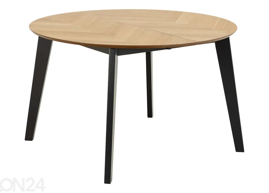 Jatkettava ruokapöytä Grace Ø120/198 cm