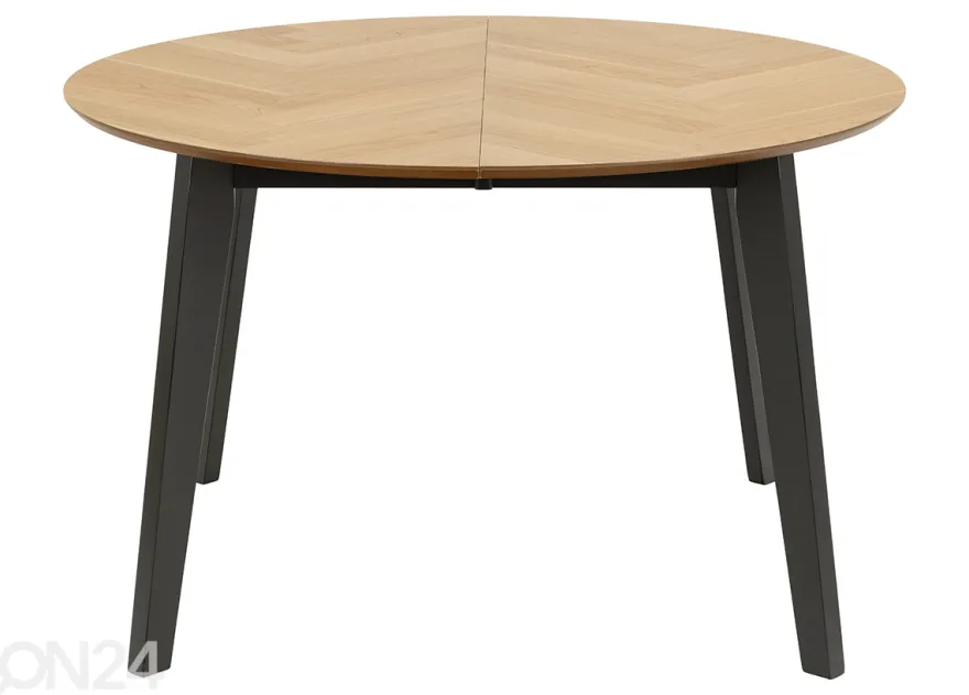 Jatkettava ruokapöytä Grace Ø120/198 cm