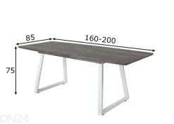Jatkettava ruokapöytä Inca 160/200x85 cm