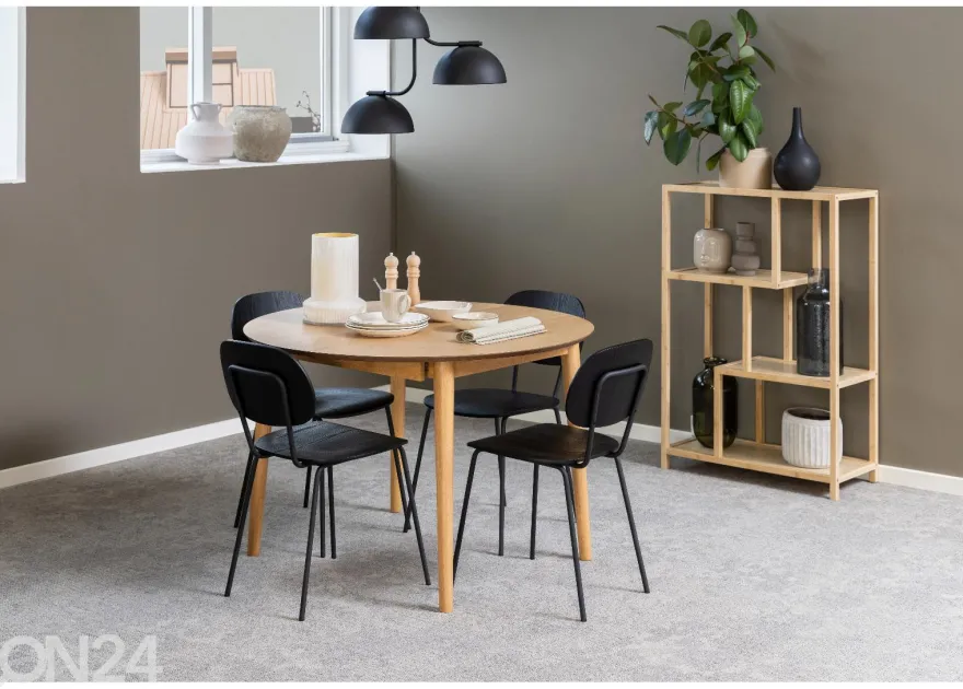 Jatkettava ruokapöytä Monz Ø 115/154 cm