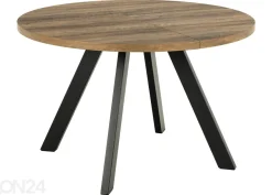 Jatkettava ruokapöytä Saida Ø120/210x75 cm