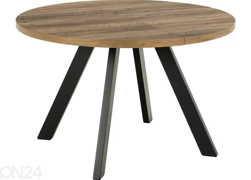 Jatkettava ruokapöytä Saida Ø120/210x75 cm
