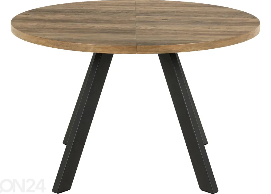 Jatkettava ruokapöytä Saida Ø120/210x75 cm