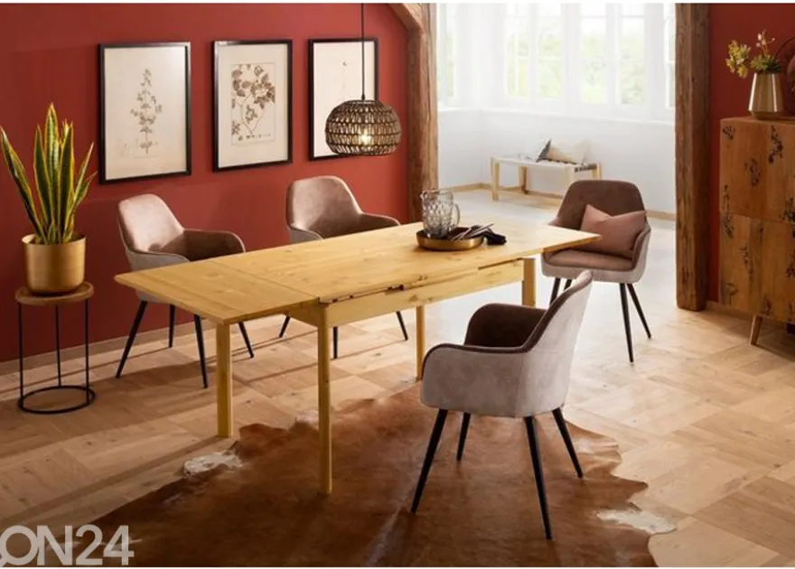 Jatkettava ruokapöytä Tirza 80x120-200 cm