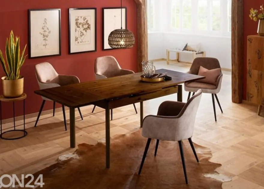 Jatkettava ruokapöytä Tirza 80x120-200 cm