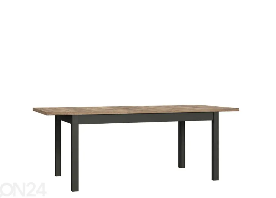 Jatkettava ruokapöytä 160/207x90 cm
