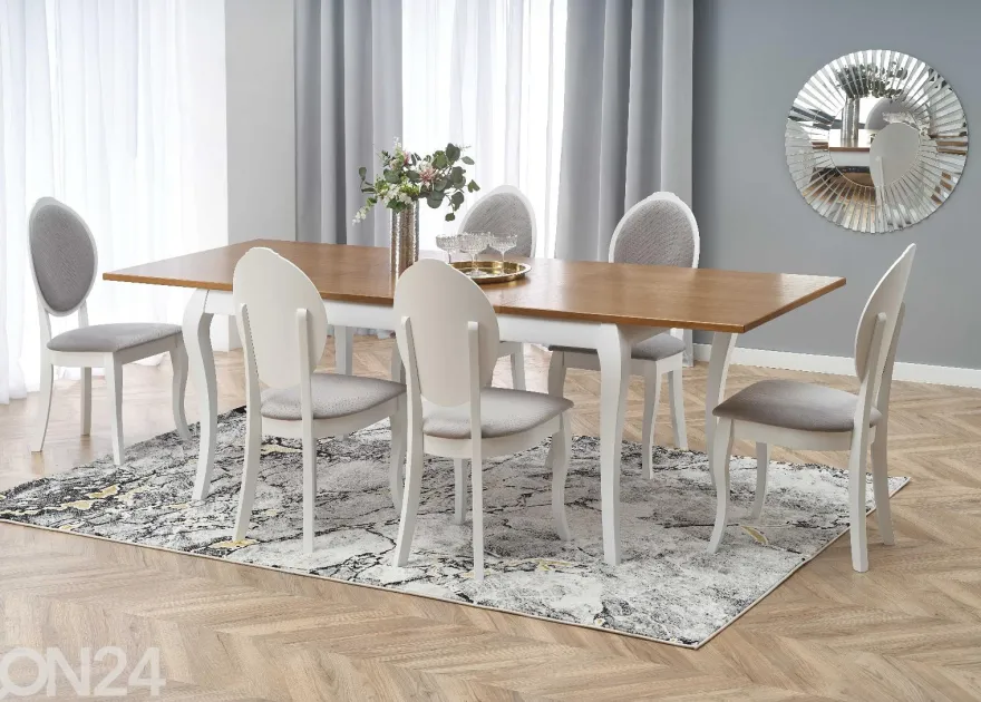 Jatkettava ruokapöytä160/240x90 cm