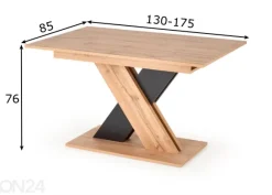 Jatkettava ruokapöytä 130/175x85 cm