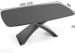 Jatkettava ruokapöytä 180/220x89 cm