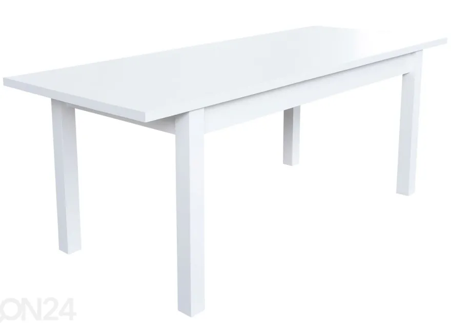 Jatkettava ruokapöytä 80x160-200 cm + 6 tuolia