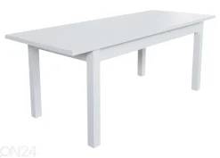 Jatkettava ruokapöytä 80x160-200 cm + 6 tuolia
