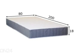Joustinpatja Hypnos Luna-T (pocket, puuvilla, villa) 80x200 cm