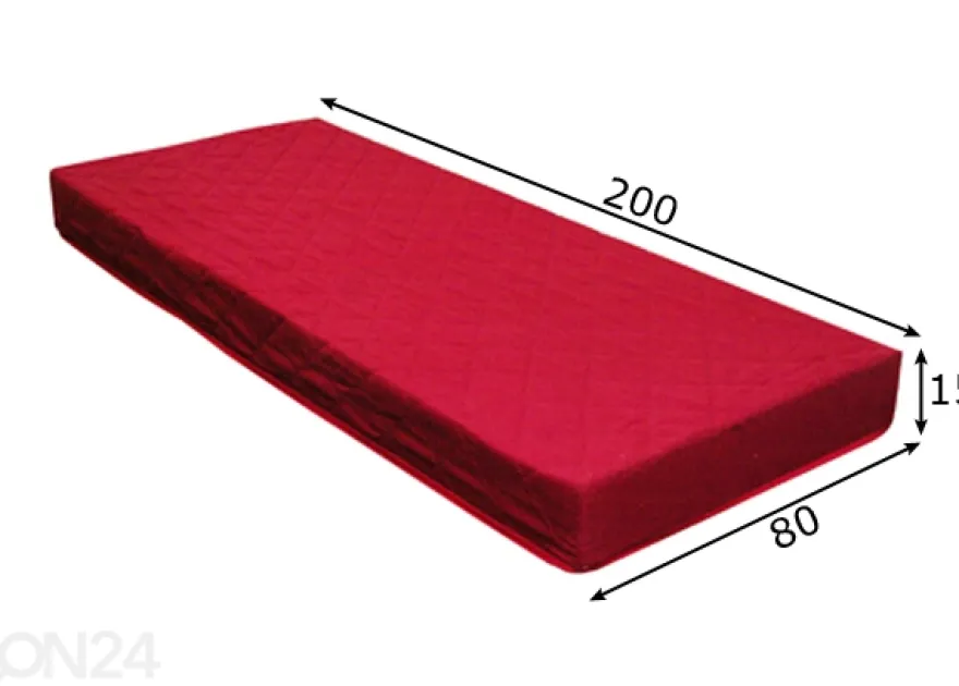 Joustinpatja PLUTO BORDOO 80x200 cm