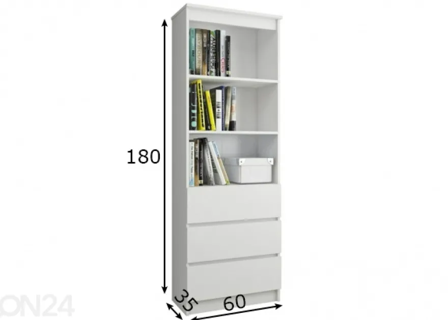Kaappi - hyllykkö 60 cm