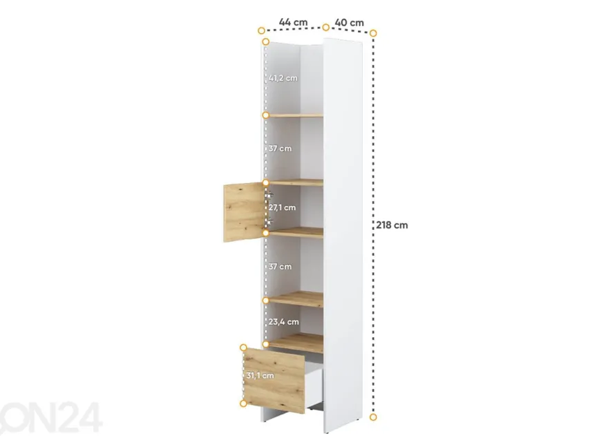 Kaappi / hylly Lenart BED CONCEPT 44 cm