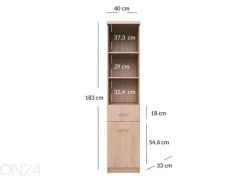 Kaappi/hylly Top mix 40 cm
