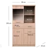 Kaappi/hylly Top mix 80 cm