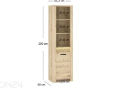 Kaappi Moris 56,2 cm + LED