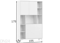 Kaappi / sihteerinkaappi Lissy 105 cm