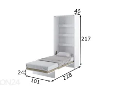 Kaappisänky Lenart BED CONCEPT 90x200 cm