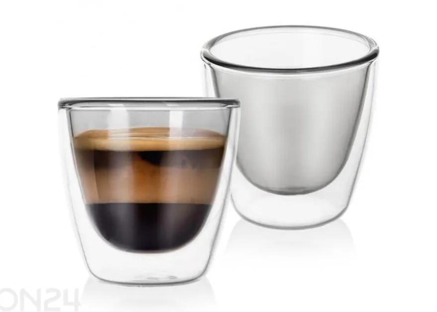 Kaksiseinäiset lasit, 2 kpl 90 ml