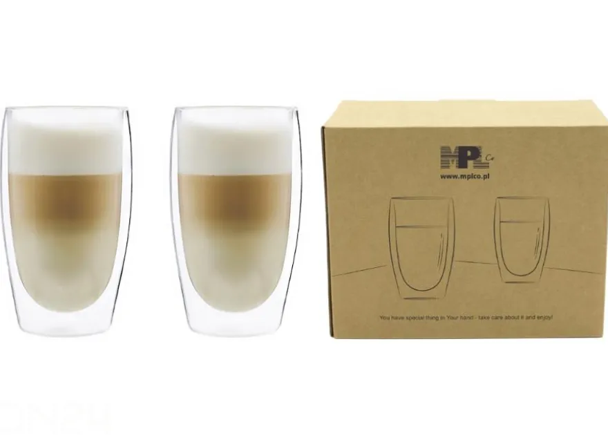 Kaksiseinäiset lasit Latte, 2 kpl 350 ml