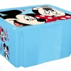 Kannellinen säilytyslaatikko Mickey 45 L